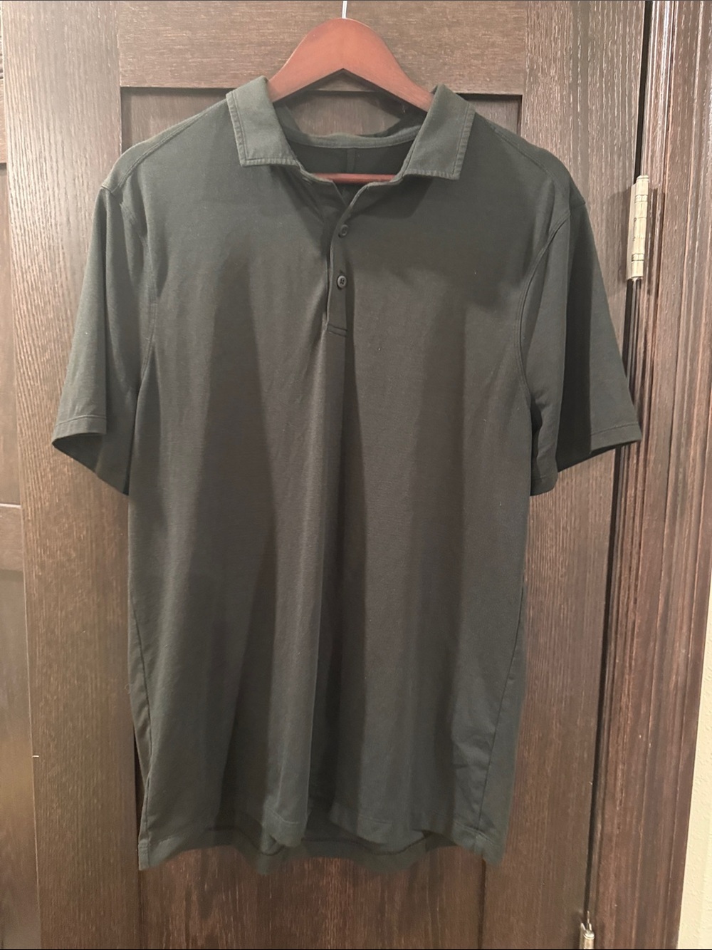 lululemon athletica Men's Black Performance Polo